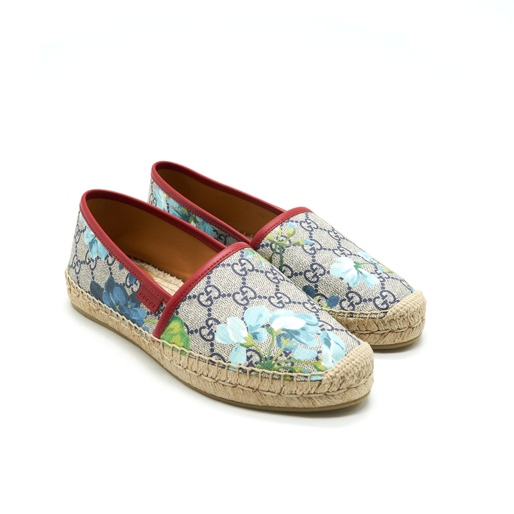 gucci-size37-gg-blooms-supreme-espadrills