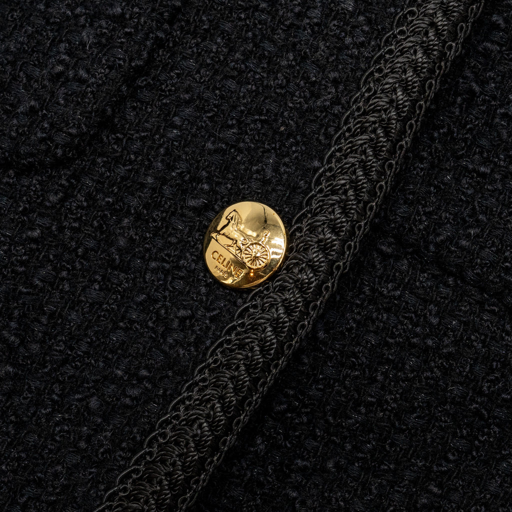 celine-size-40-chasseur-jacket-tweed-black-ghw