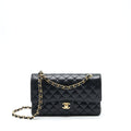 chanel-medium-classic-double-flap-bag-caviar-black-ghw-microchip