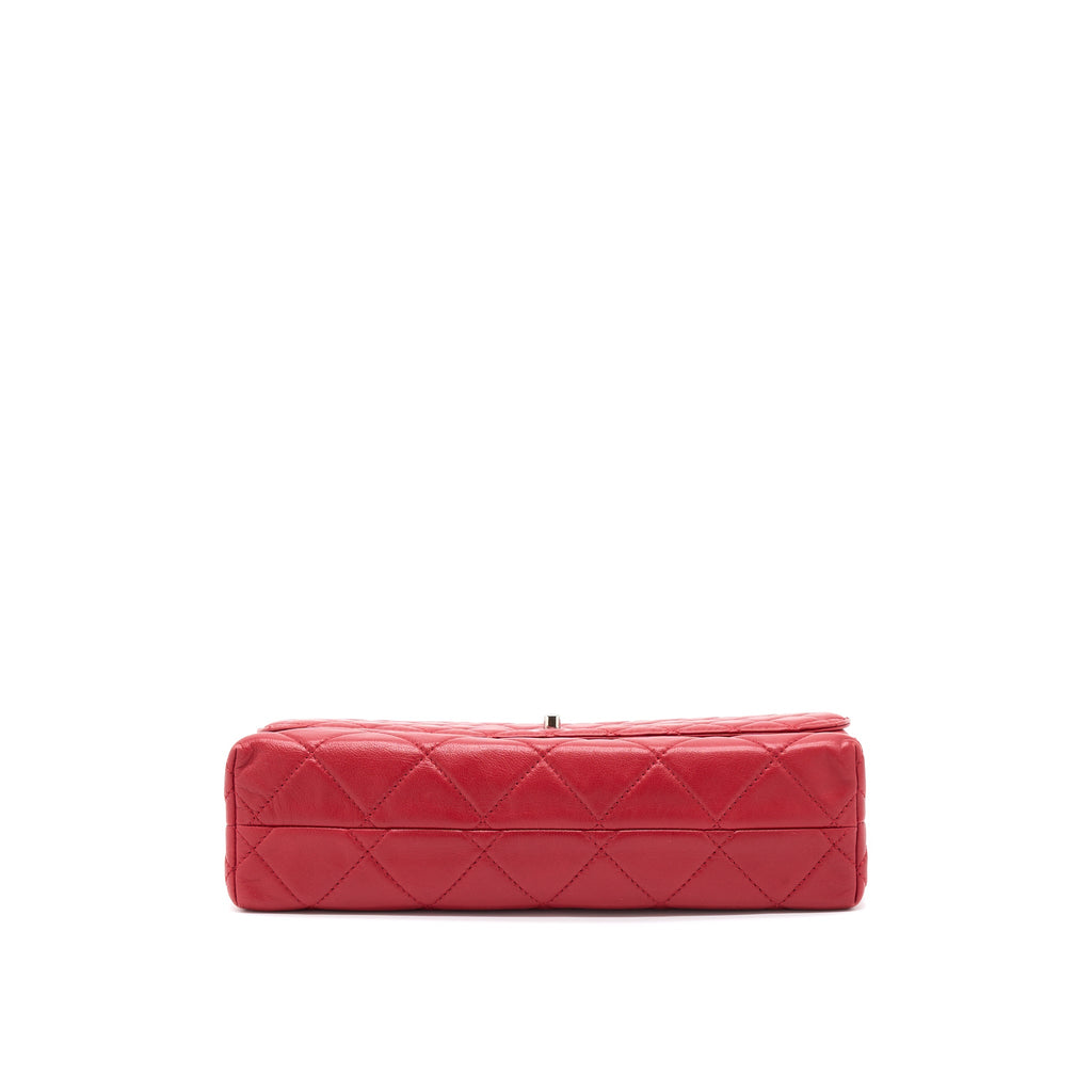 chanel-large-flap-bag-lambskin-red-shw