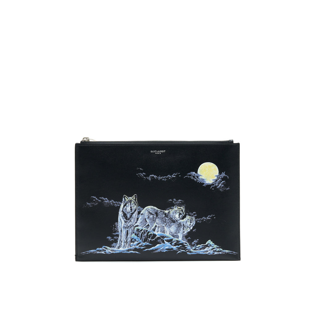 saint-laurent-wolf-document-holder