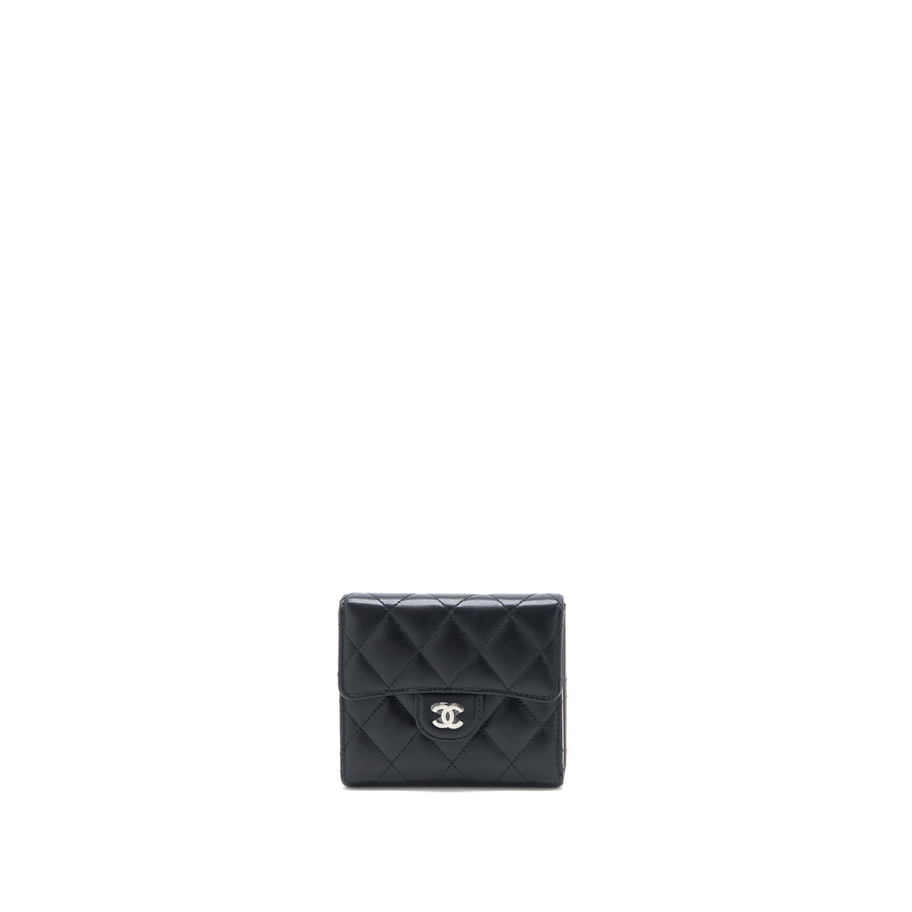 chanel-small-classic-compact-wallet-lambskin-black-shw-1