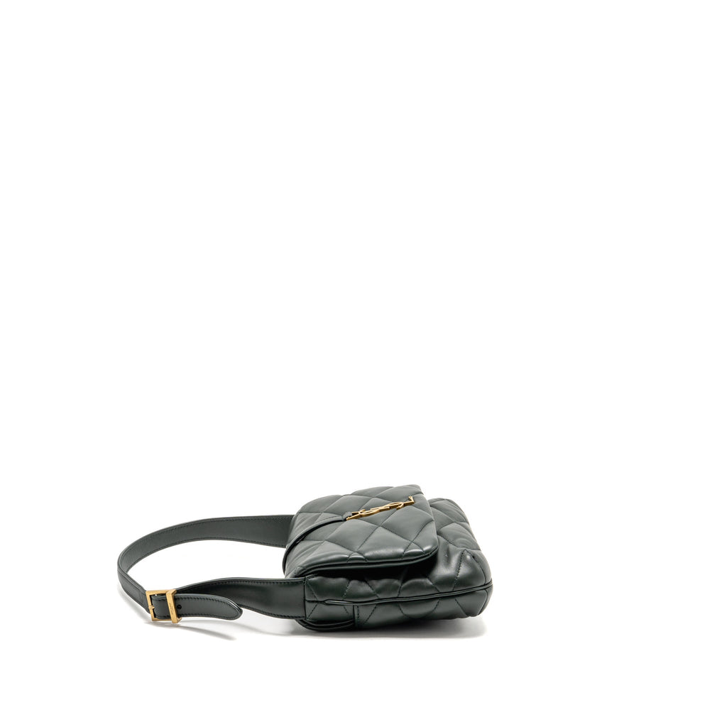 saint-laurent-ysl-le-57-hobo-bag-lambskin-dark-green-ghw