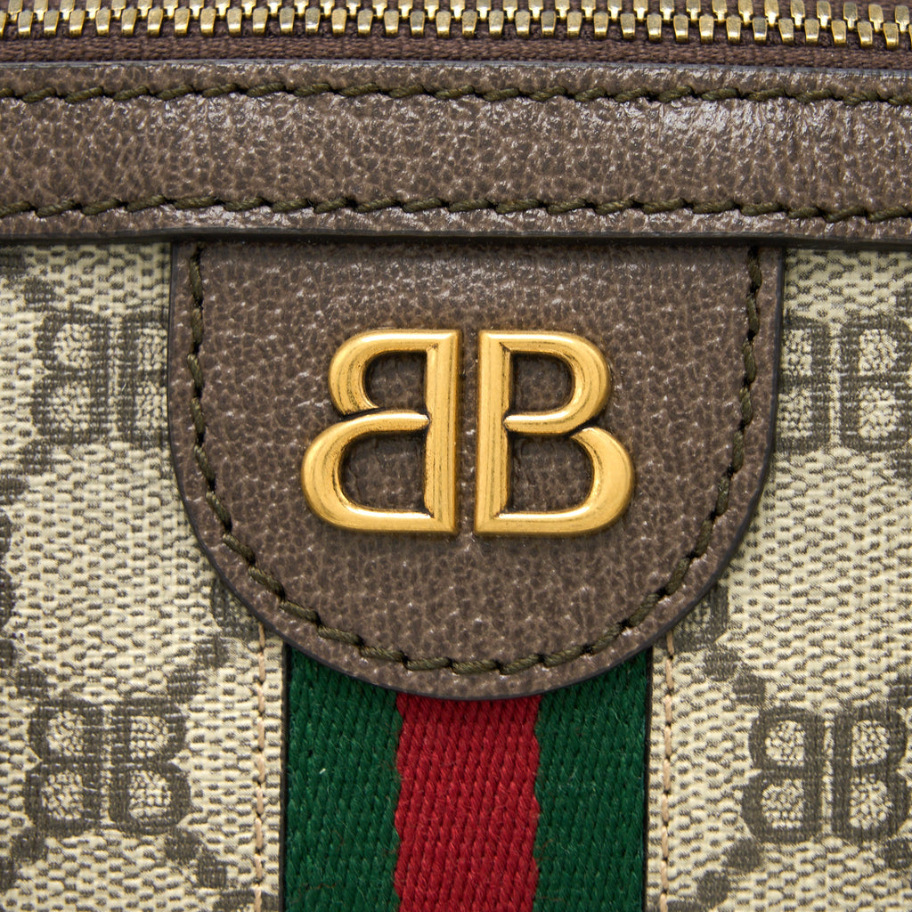 balenciaga-x-gucci-bowling-bag-canvas-leather-brown-ghw