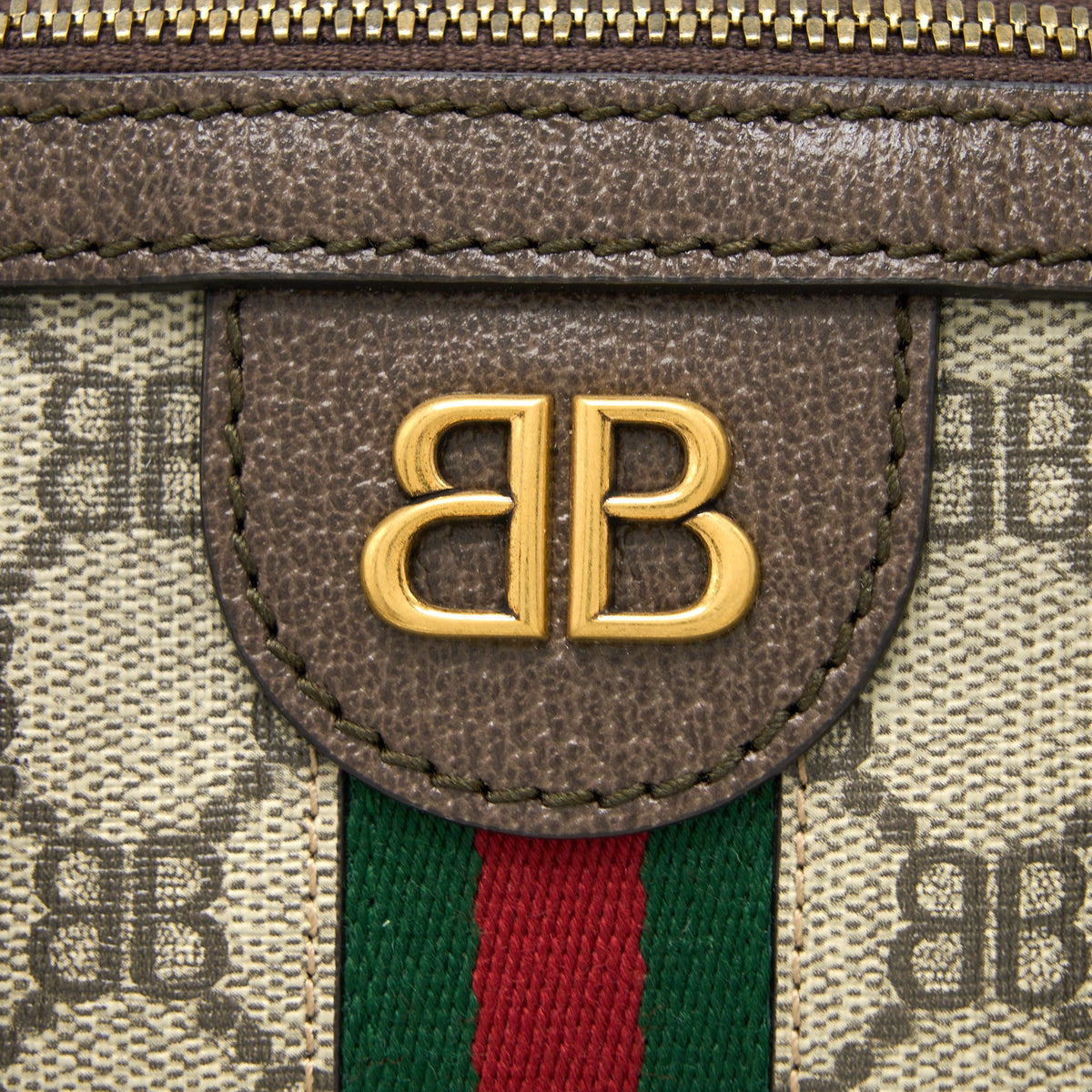 balenciaga-x-gucci-bowling-bag-canvas-leather-brown-ghw