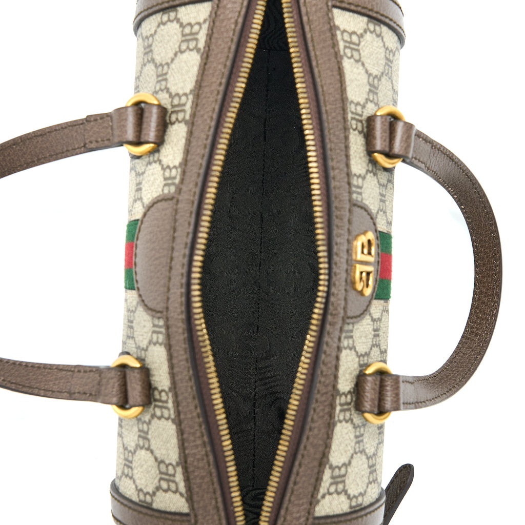 balenciaga-x-gucci-bowling-bag-canvas-leather-brown-ghw
