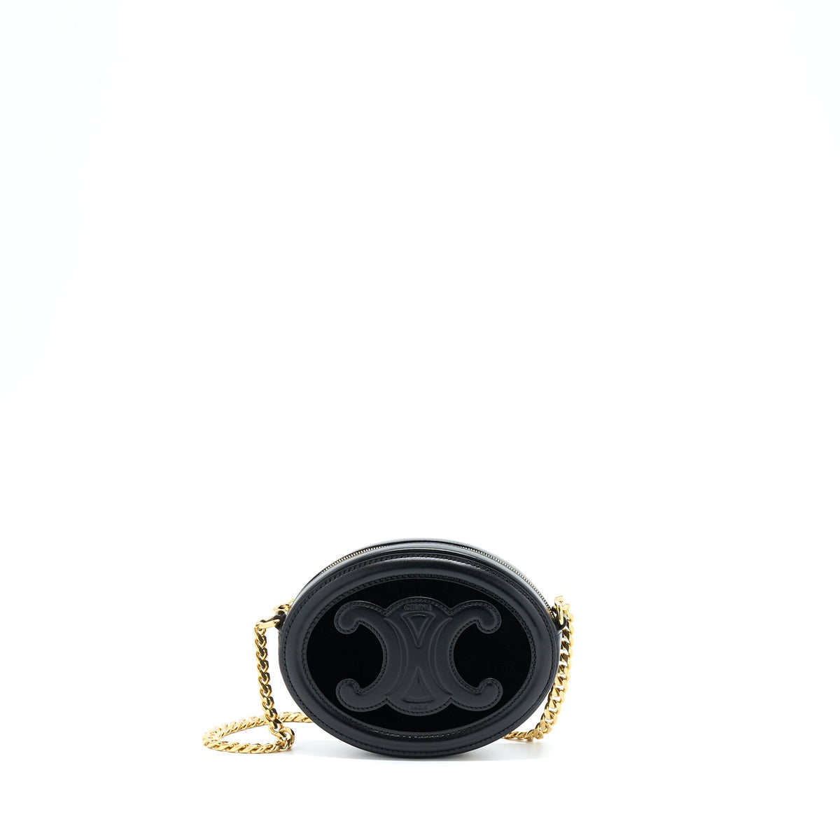 celine-oval-bag-cuir-triomphe-calfskin-velvet-with-chain-ghw