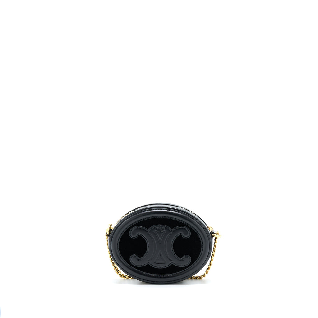 celine-oval-bag-cuir-triomphe-calfskin-velvet-with-chain-ghw