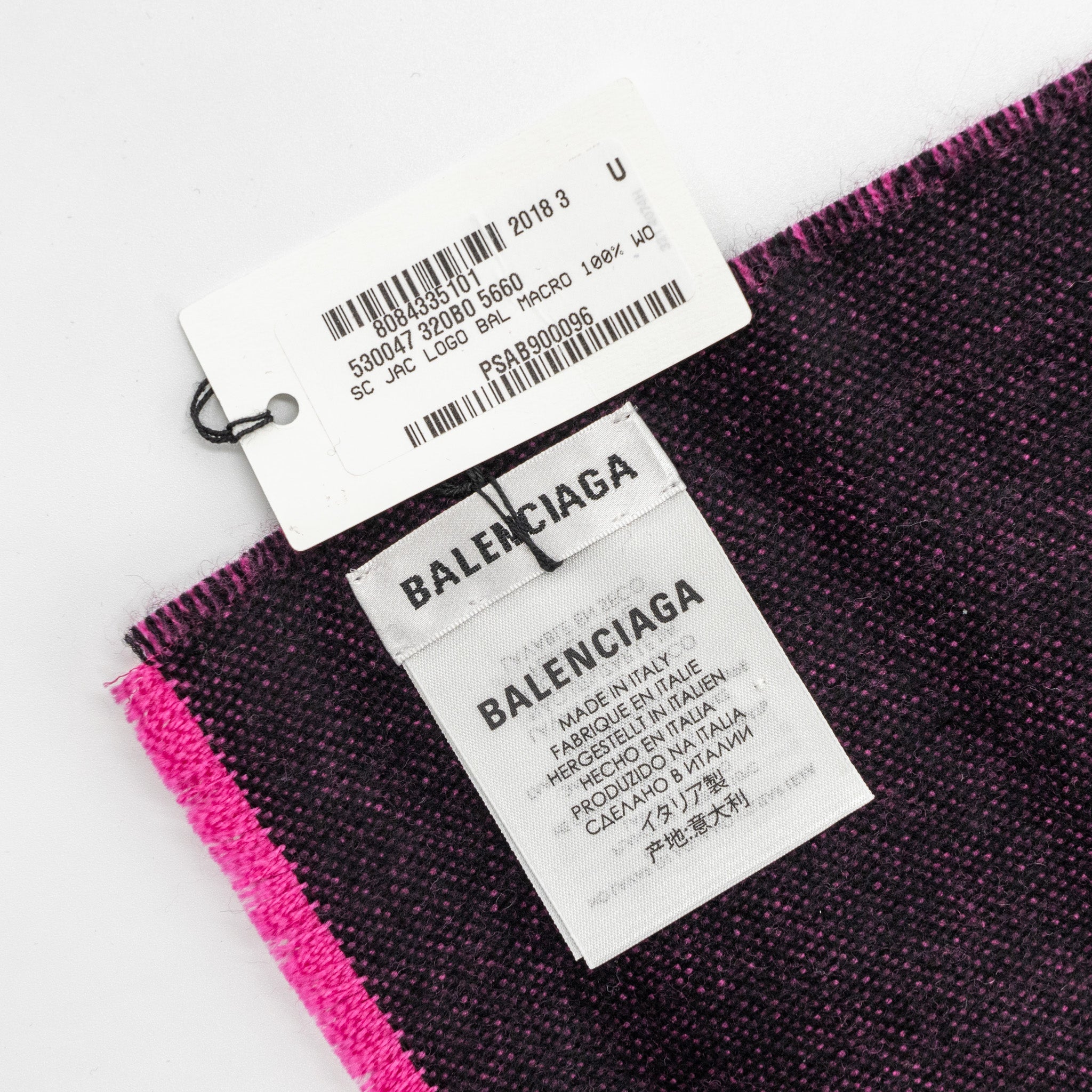 balenciaga-30-205cm-logo-scarf-wool-pink-multicolour