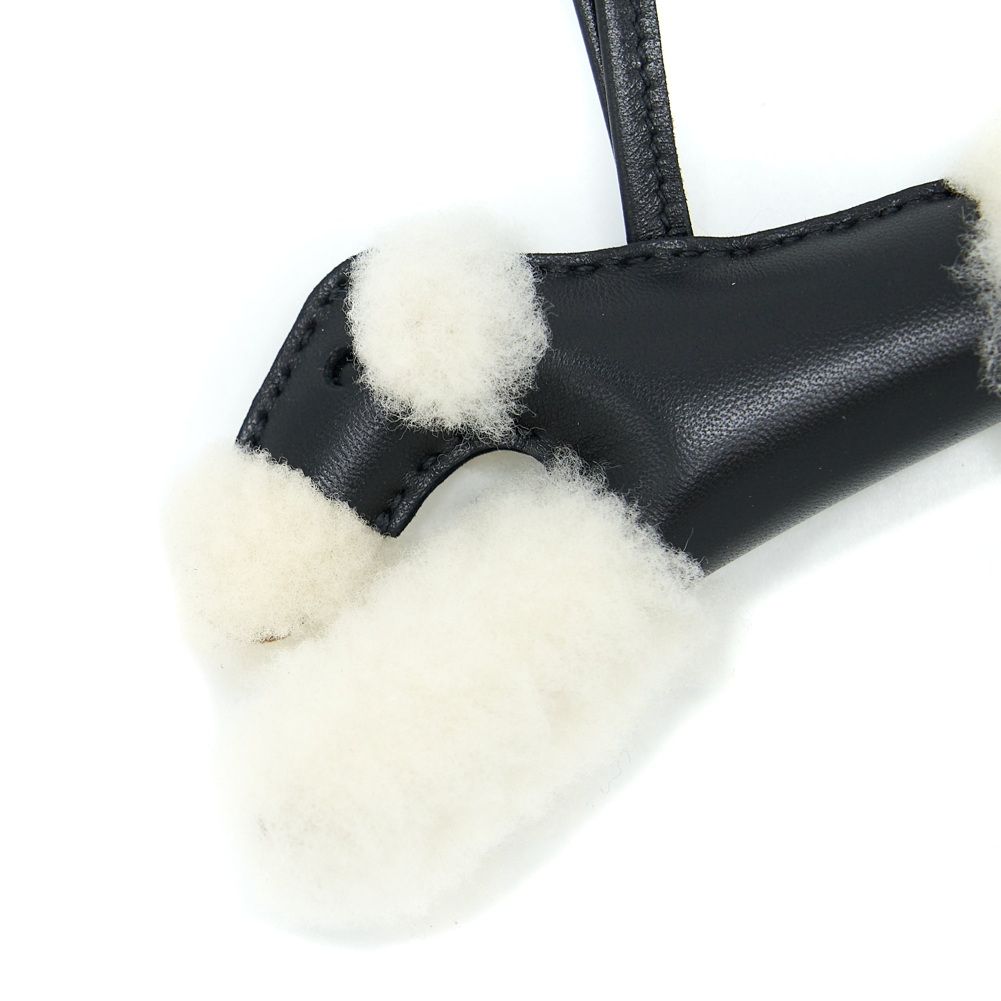 hermes-budy-shearing-bag-charm-ecru-black