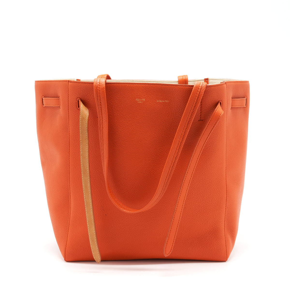 celine-cabas-phantom-in-soft-grained-calfskin-orange