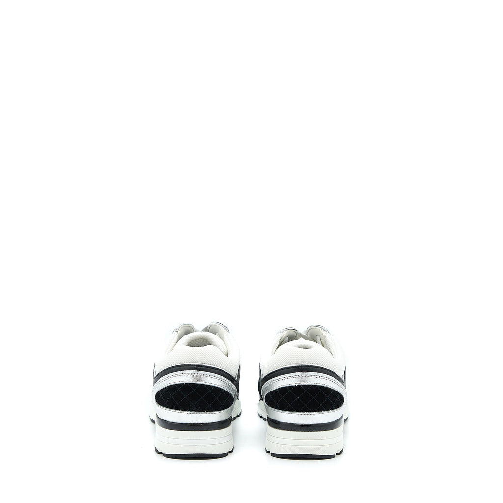 chanel-size-39-trainers-suede-black-white-silver