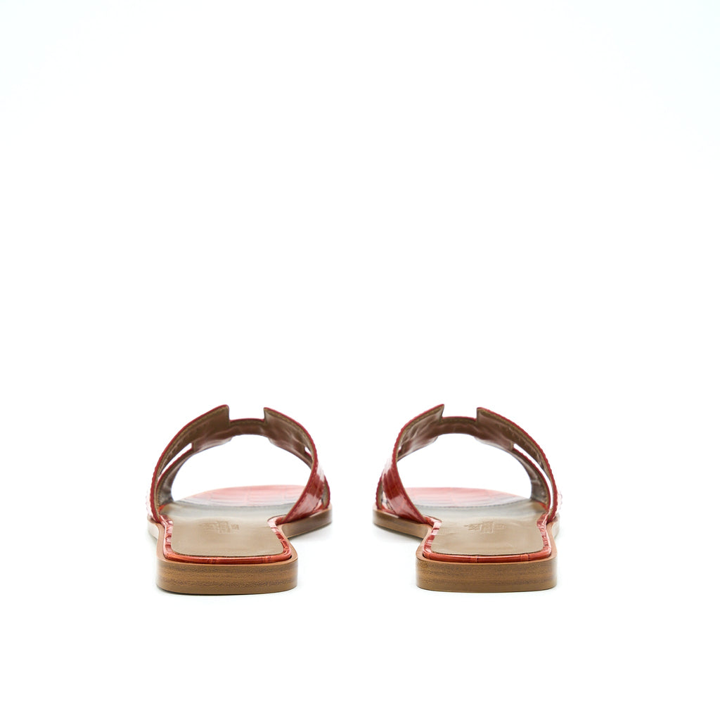 hermes-size-36-oran-sandals-alligator-missi-sanguine