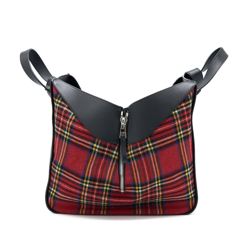 loewe-hammock-tartan-bag-black-red-tartan-calf-textile-shw
