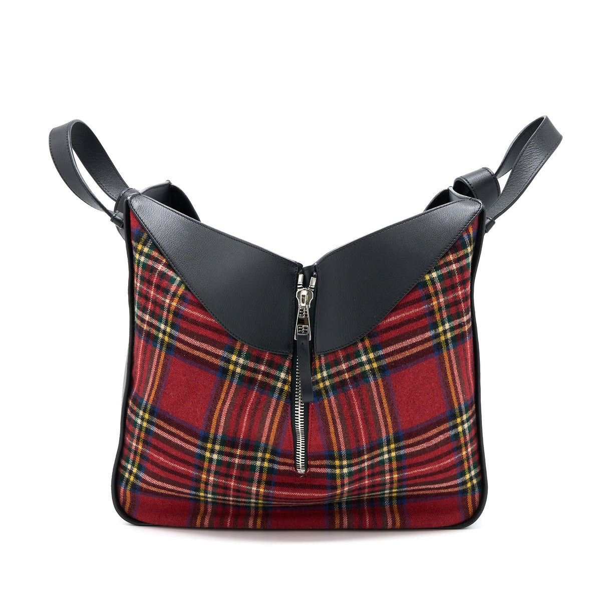 loewe-hammock-tartan-bag-black-red-tartan-calf-textile-shw