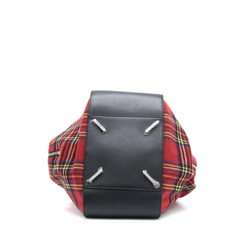 loewe-hammock-tartan-bag-black-red-tartan-calf-textile-shw