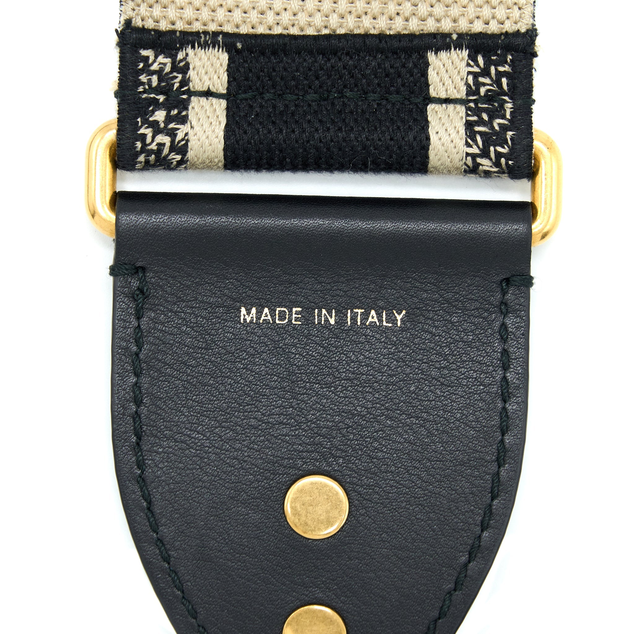 dior-canvas-embroidered-shoulder-strap-black-white-shw-1