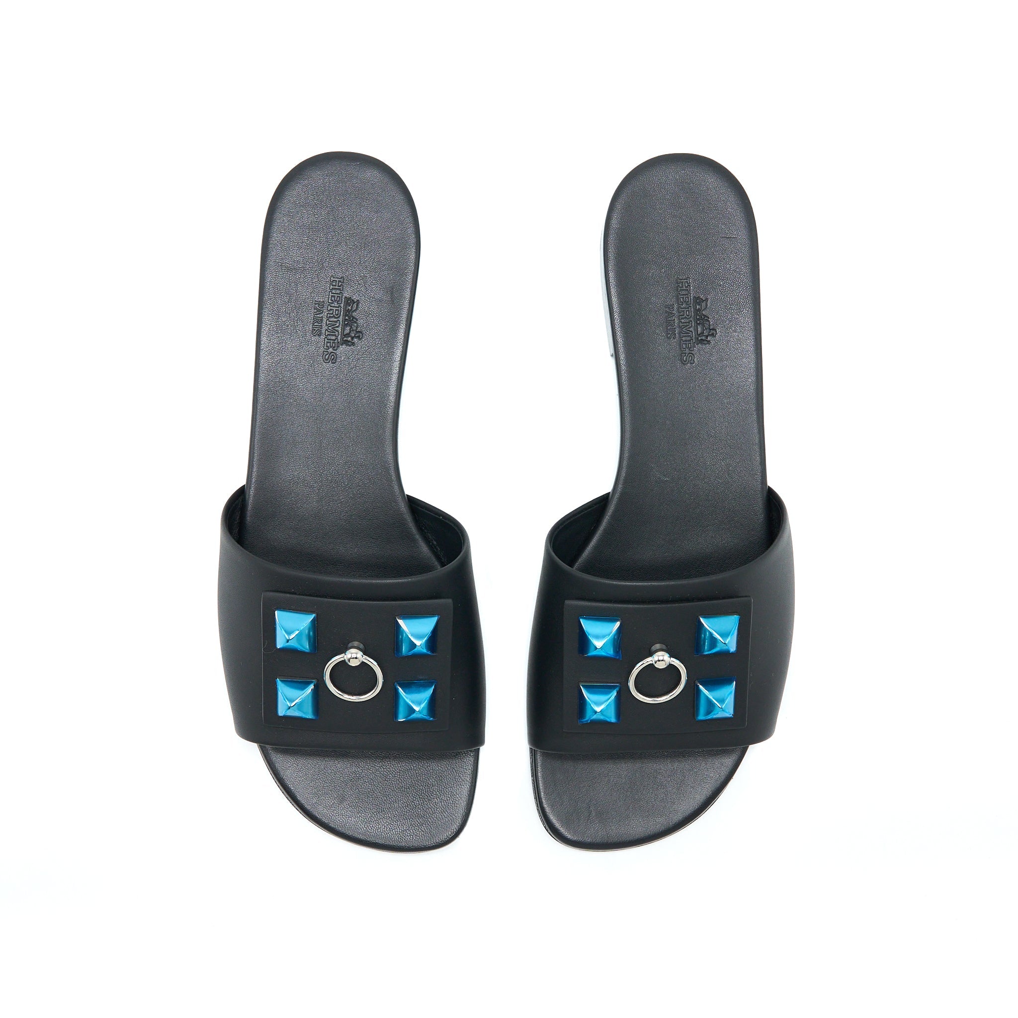hermes-size-37-dune-sandal-black-shw