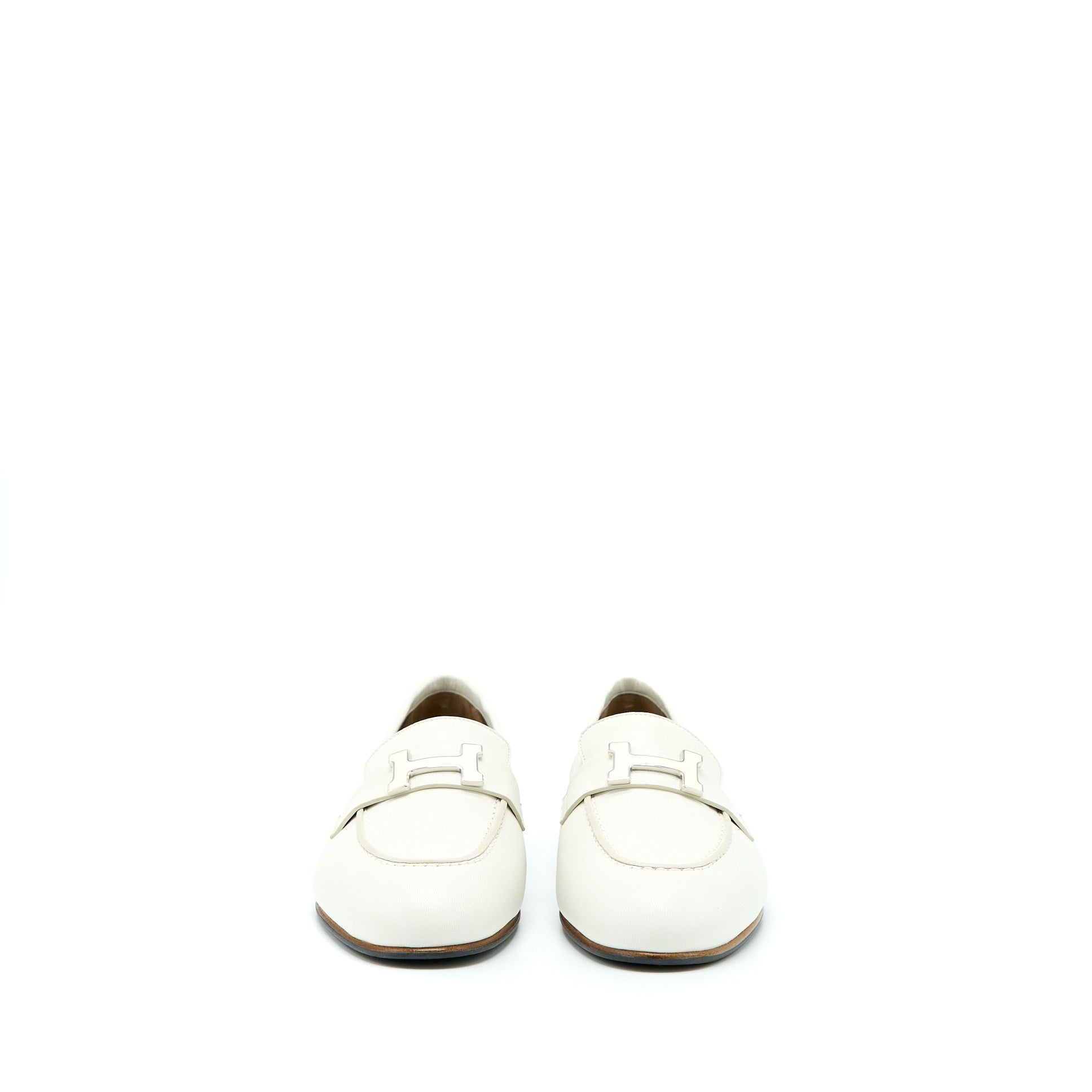 hermes-size-37-paris-loafer-white-with-enamel-hardware
