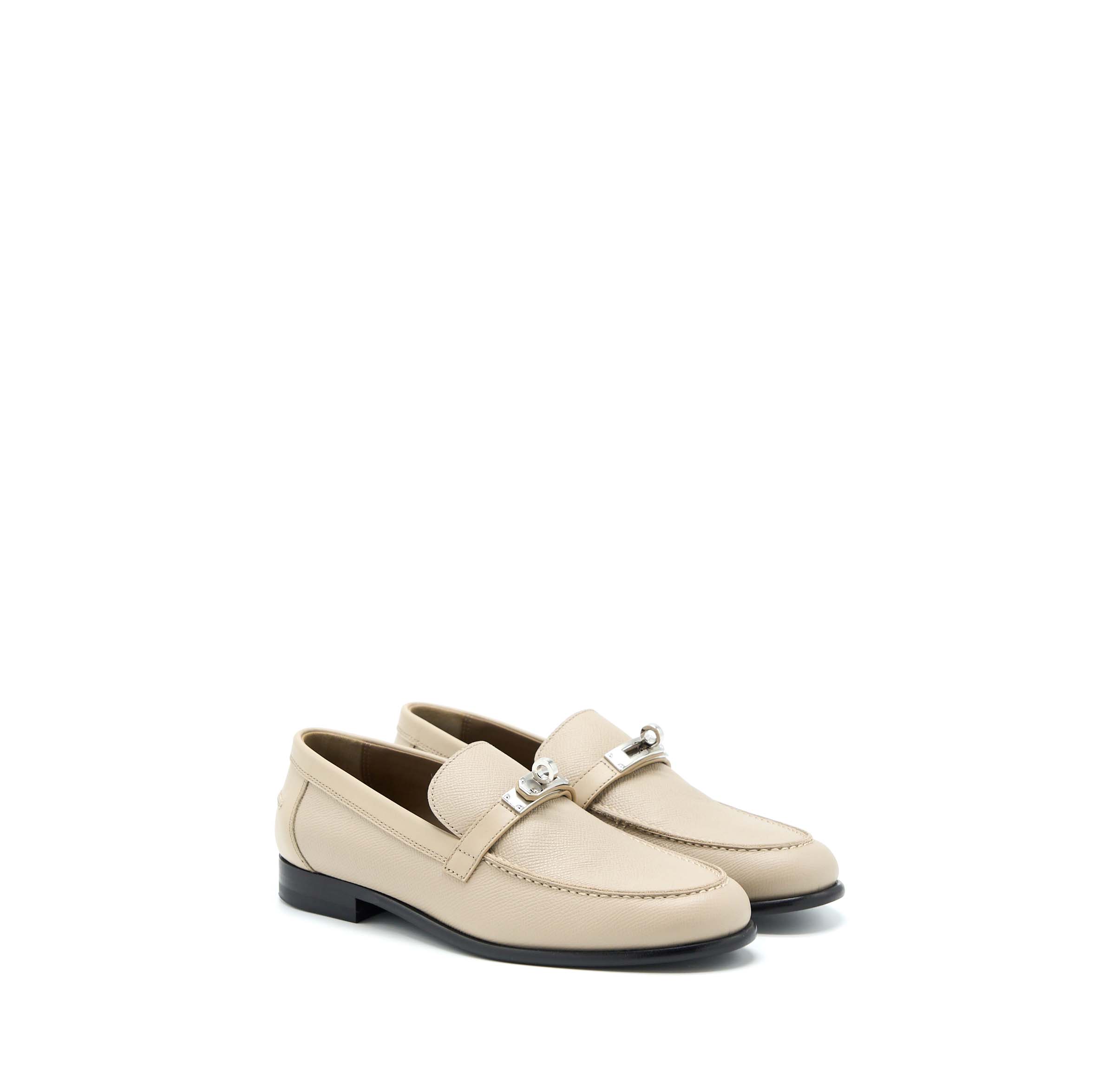 hermes-size-38-destin-moccasins-loafer-epsom-blanc-gomme-shw