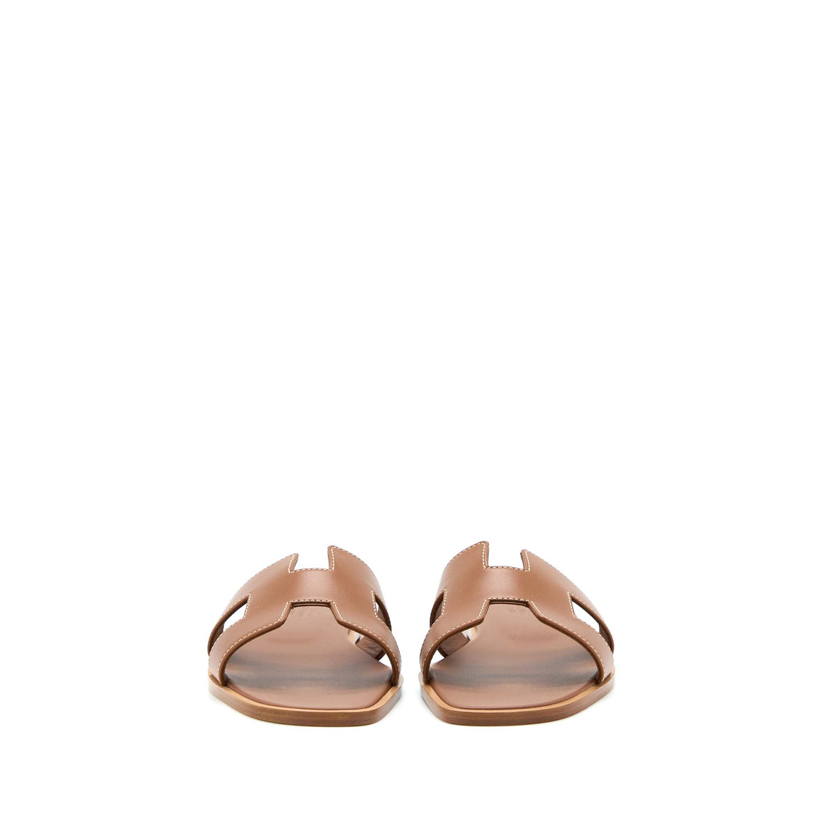 hermes-size-37-oran-sandals-box-leather-gold