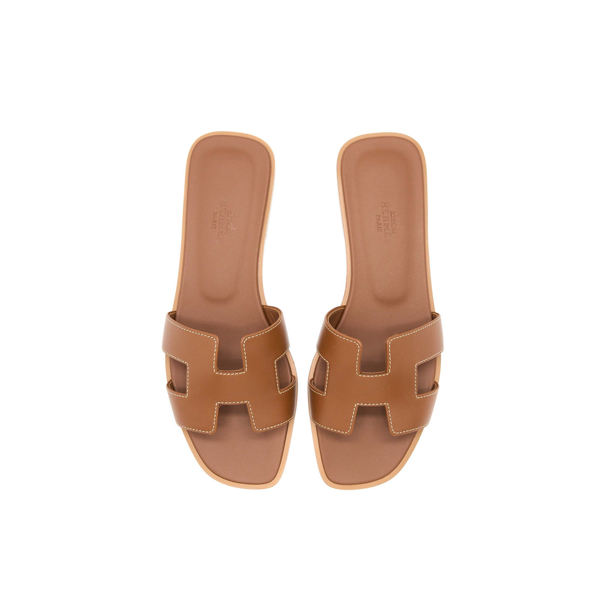 hermes-size-37-oran-sandals-box-leather-gold