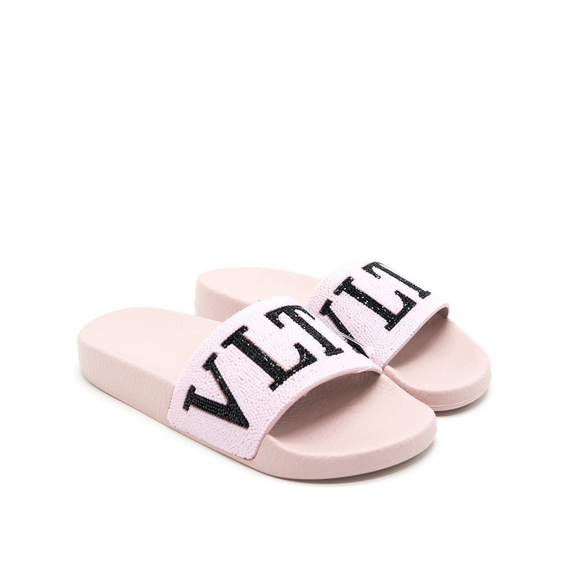 valentino-size-36-rubber-slider-sandal-pink