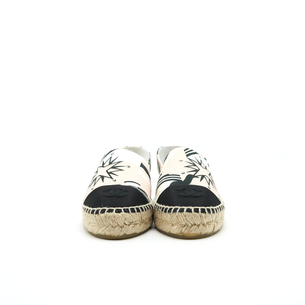 chanel-size37-espadrilles-pink-black