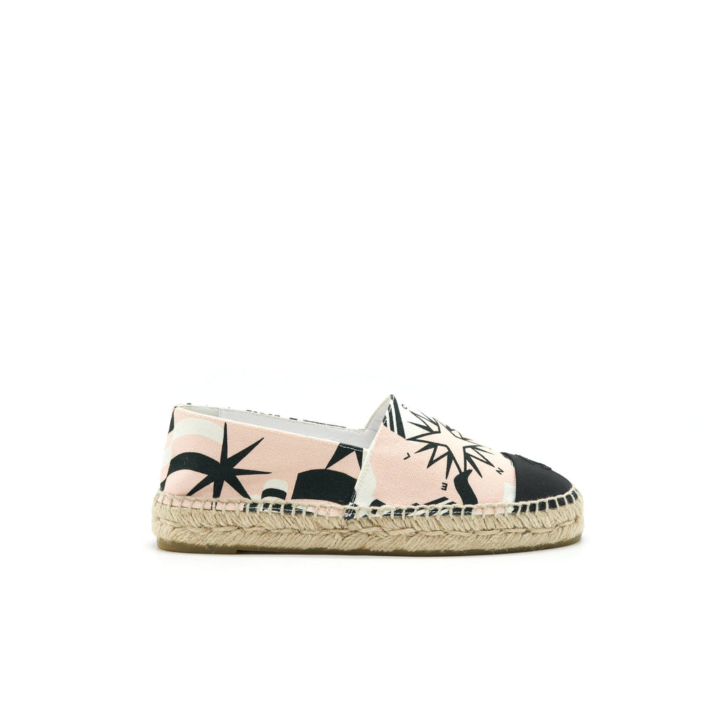 chanel-size37-espadrilles-pink-black