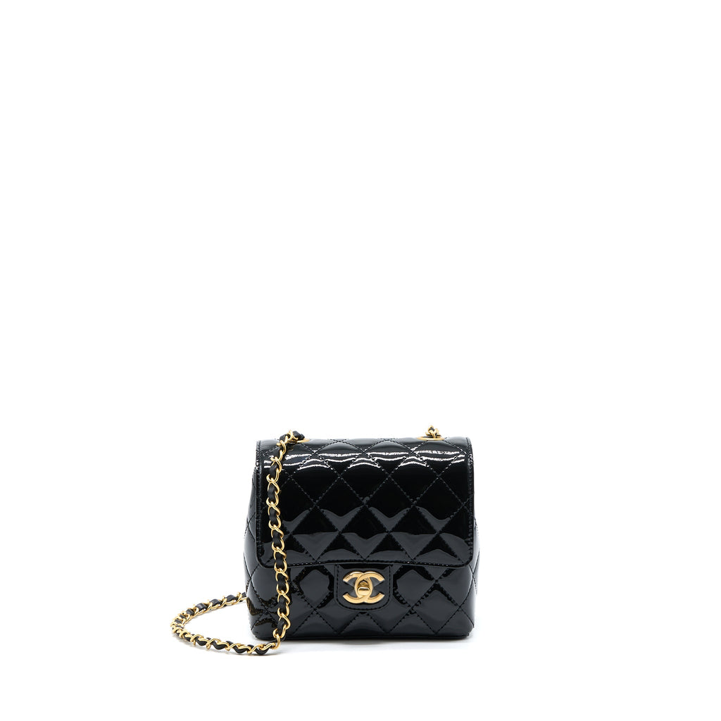 chanel-22k-square-flap-bag-patent-black-brushed-ghwmicrochip