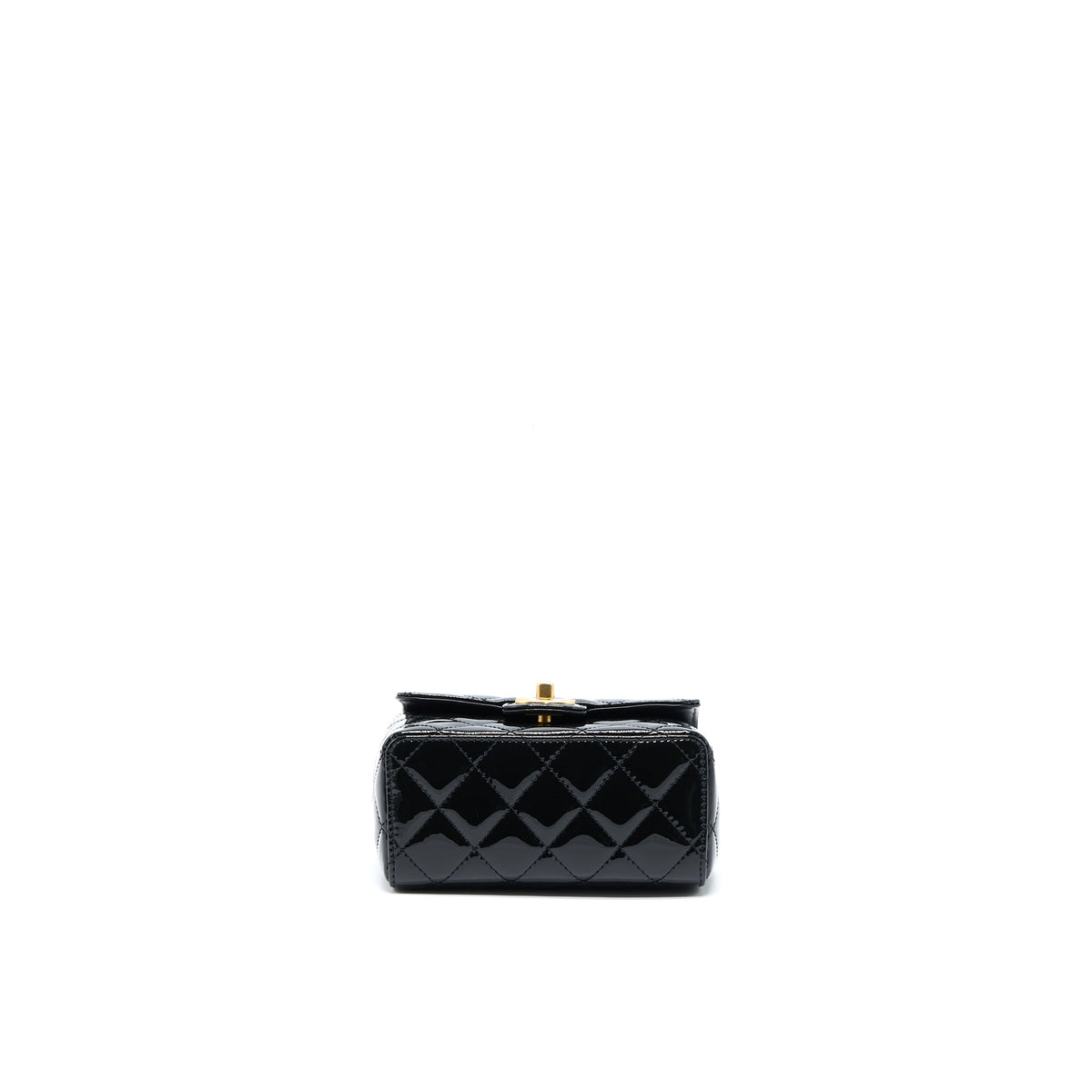 chanel-22k-square-flap-bag-patent-black-brushed-ghwmicrochip