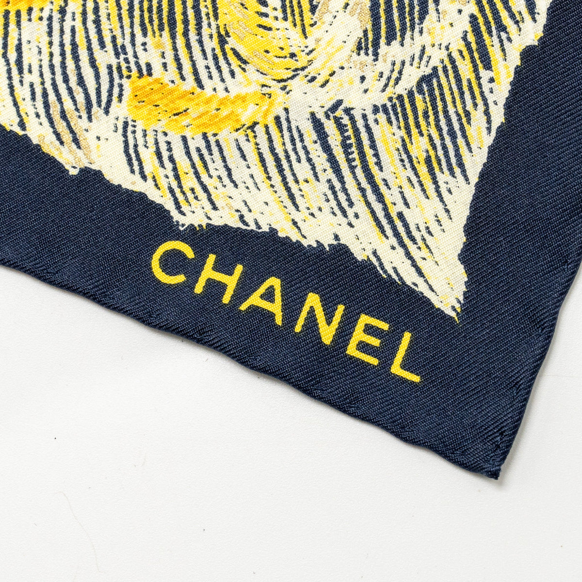 chanel-scarf-yellow-blue