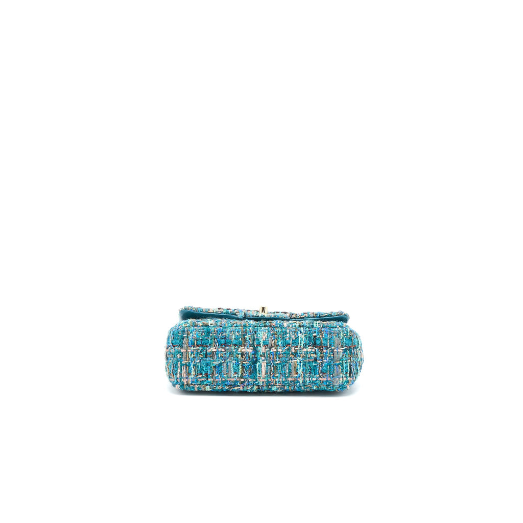chanel-mini-rectangular-flap-bag-tweed-multicolor-green-lghw