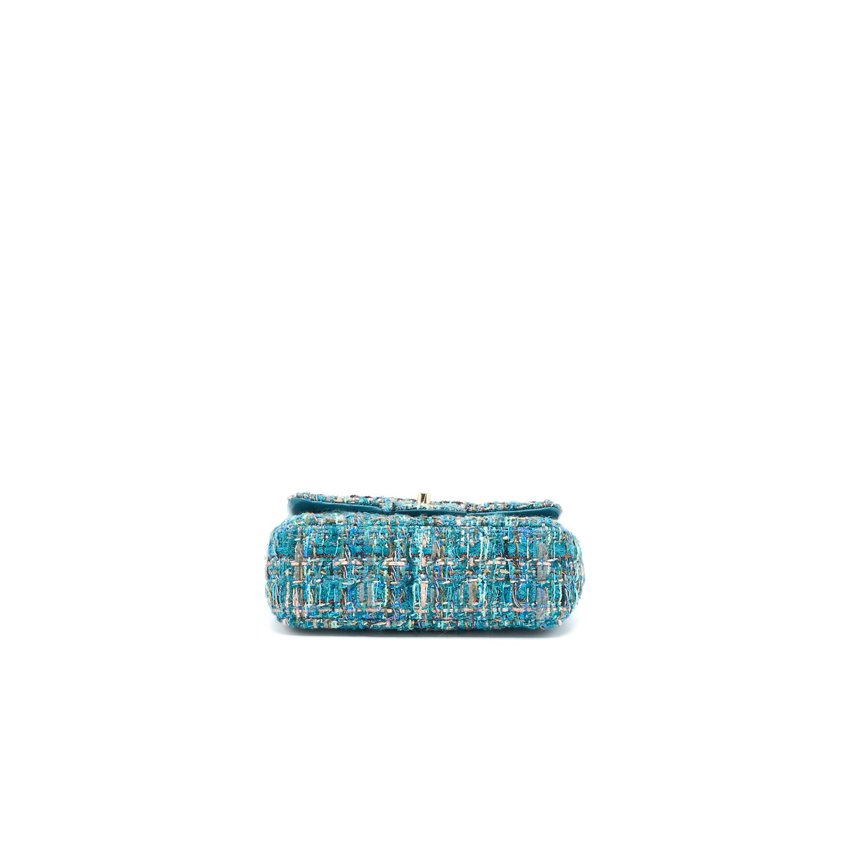 chanel-mini-rectangular-flap-bag-tweed-multicolor-green-lghw