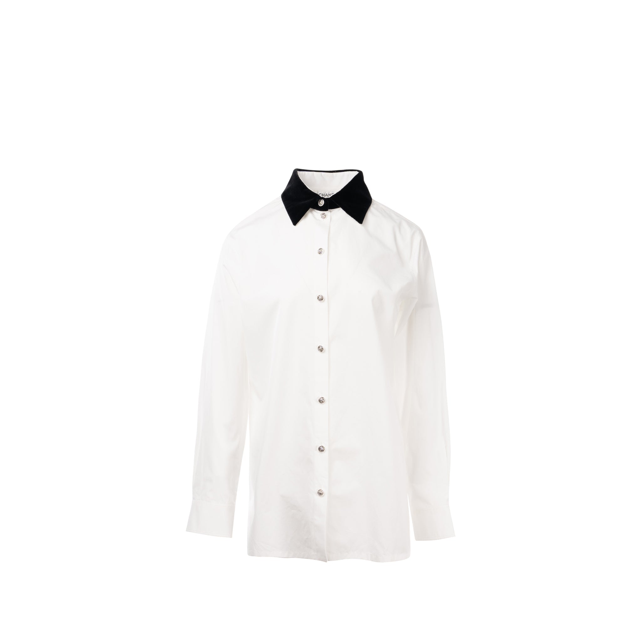 chanel-22b-size-38-blouse-shirt-white-black