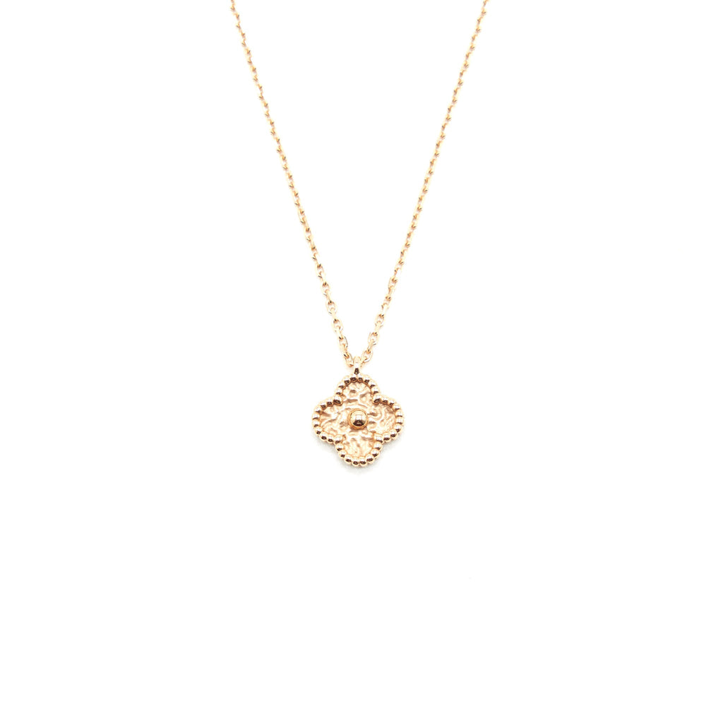 VAN CLEEF & ARPLES SWEET ALHAMBRA ROSE GOLD PENDANT