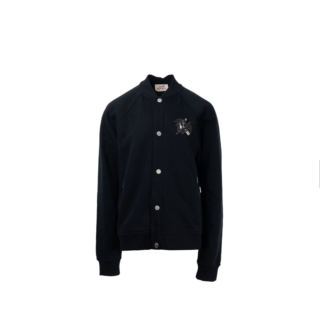 hermes-size-m-patch-cuir-jacket-cotton-marine