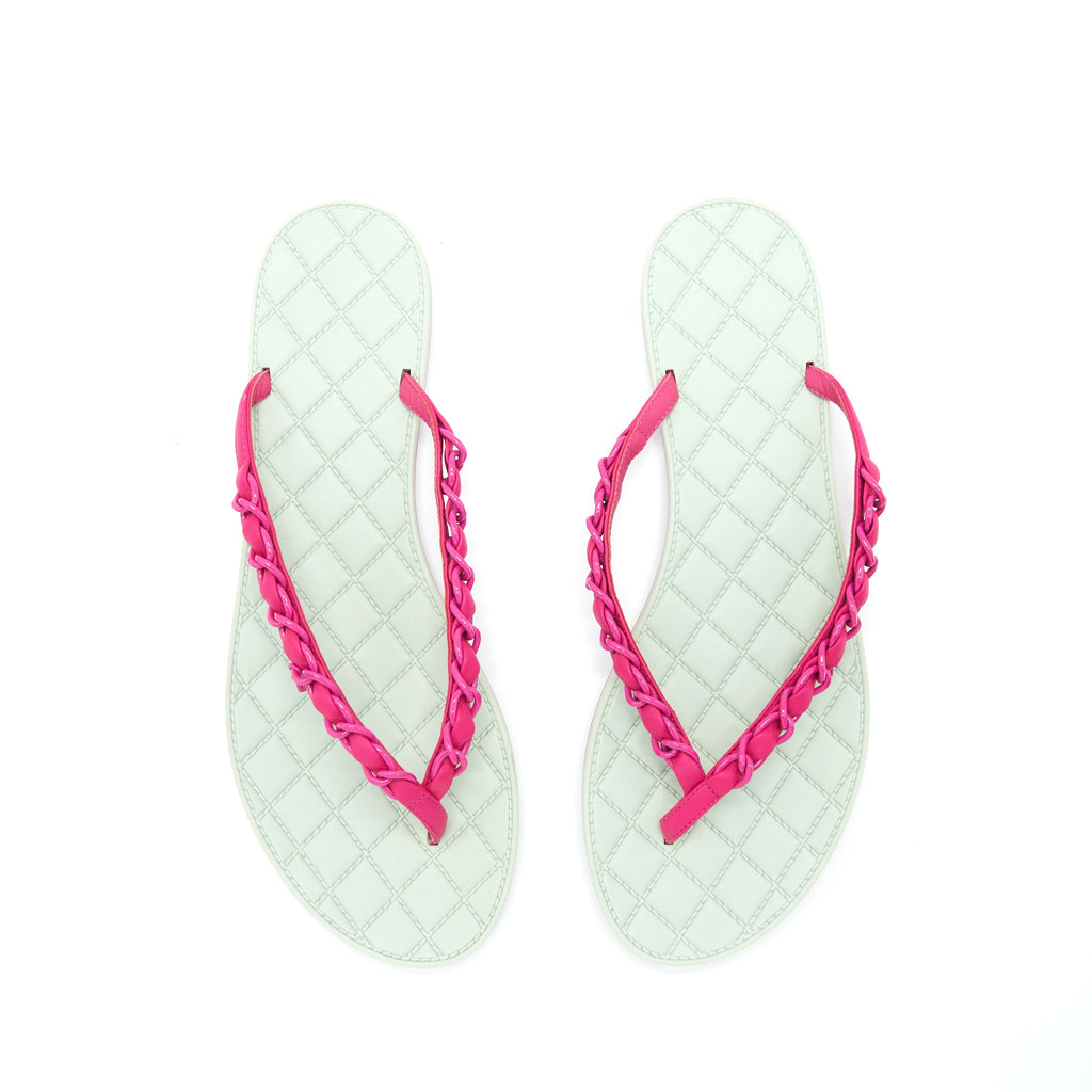 chanel-size-38-5-slipper-mint-green-pink