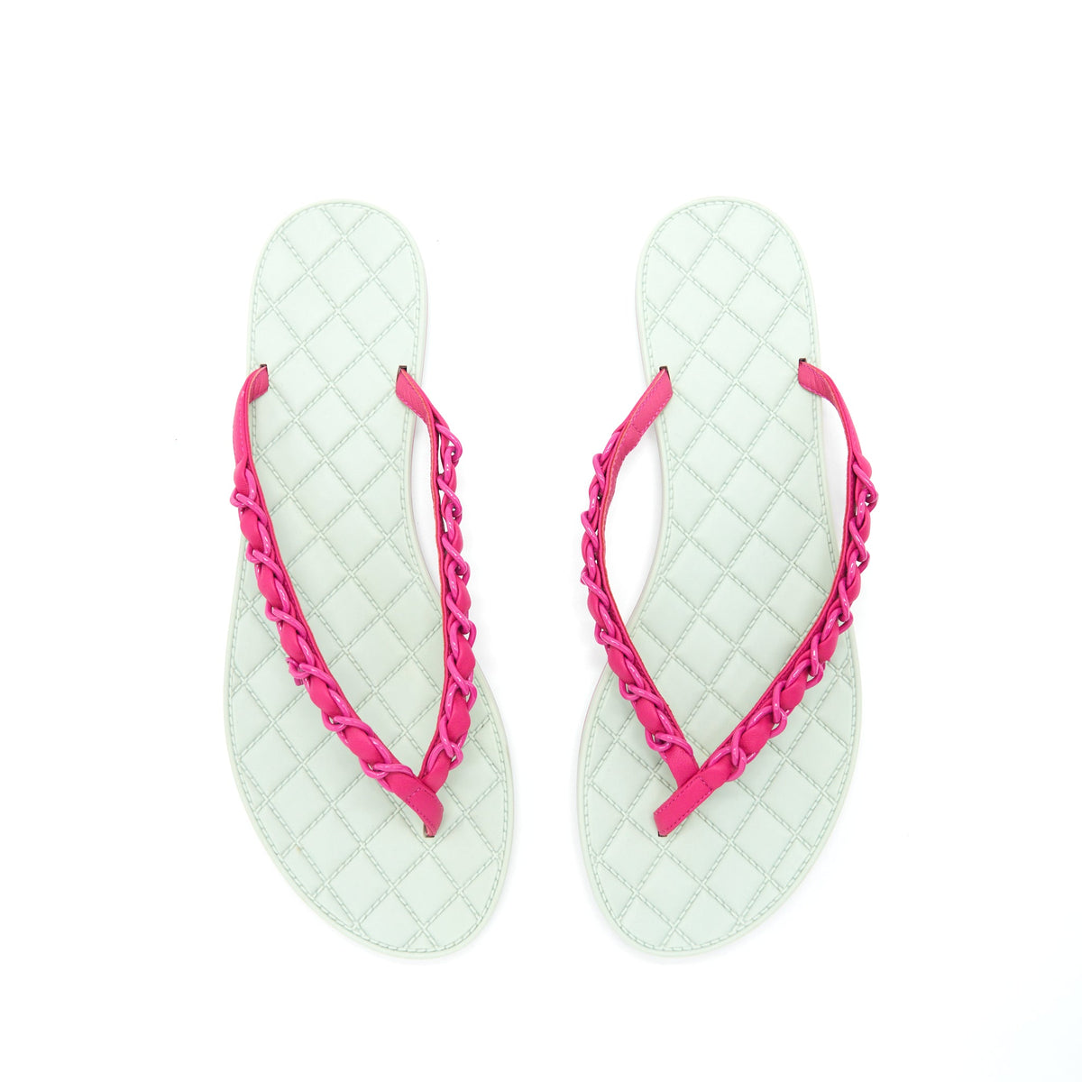 chanel-size-38-5-slipper-mint-green-pink