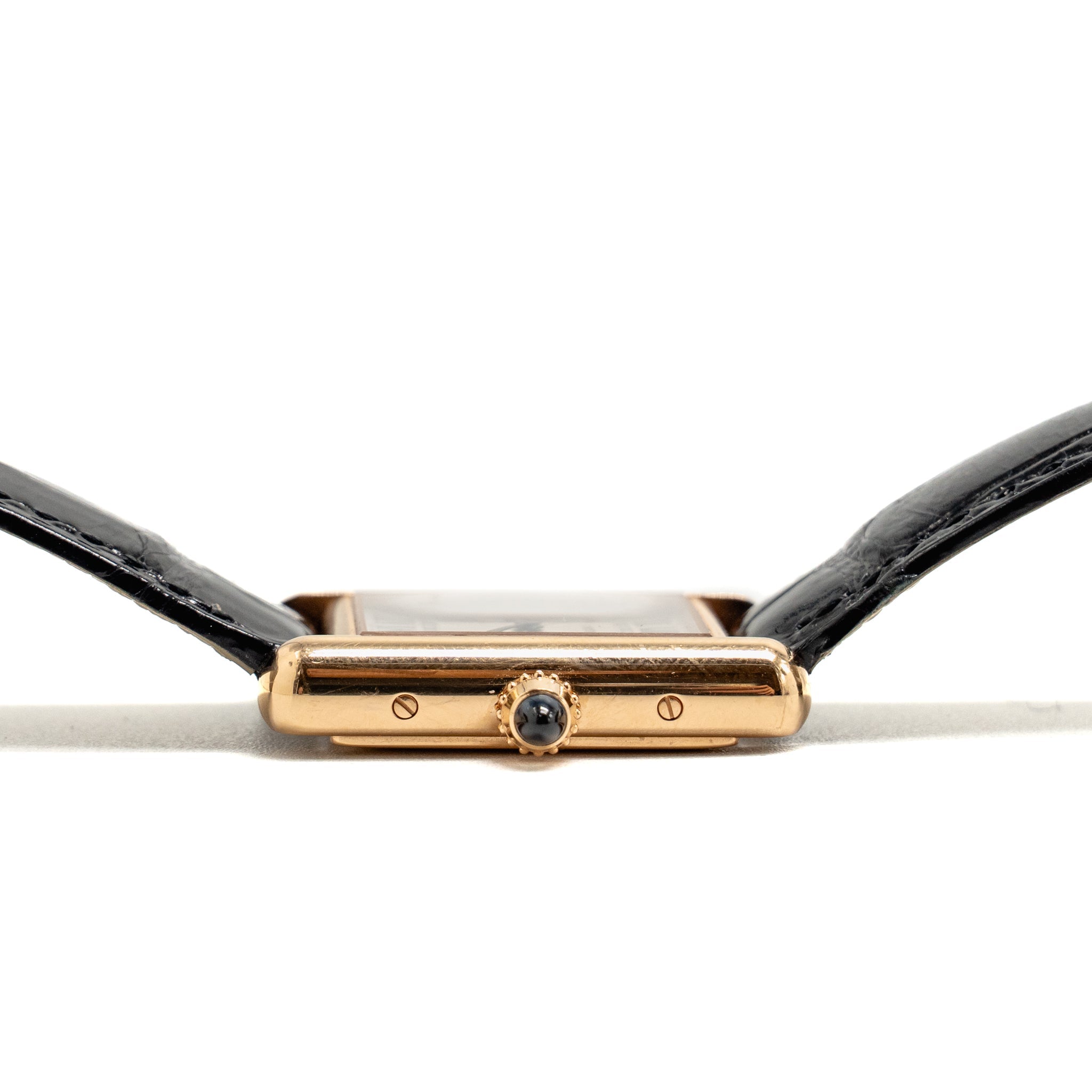 cartier-tank-louis-cartier-watch-small-model-rose-gold-case-silvered-beaded-dial-shiny-black-and-brown-alligator-straps-model-wgta0010