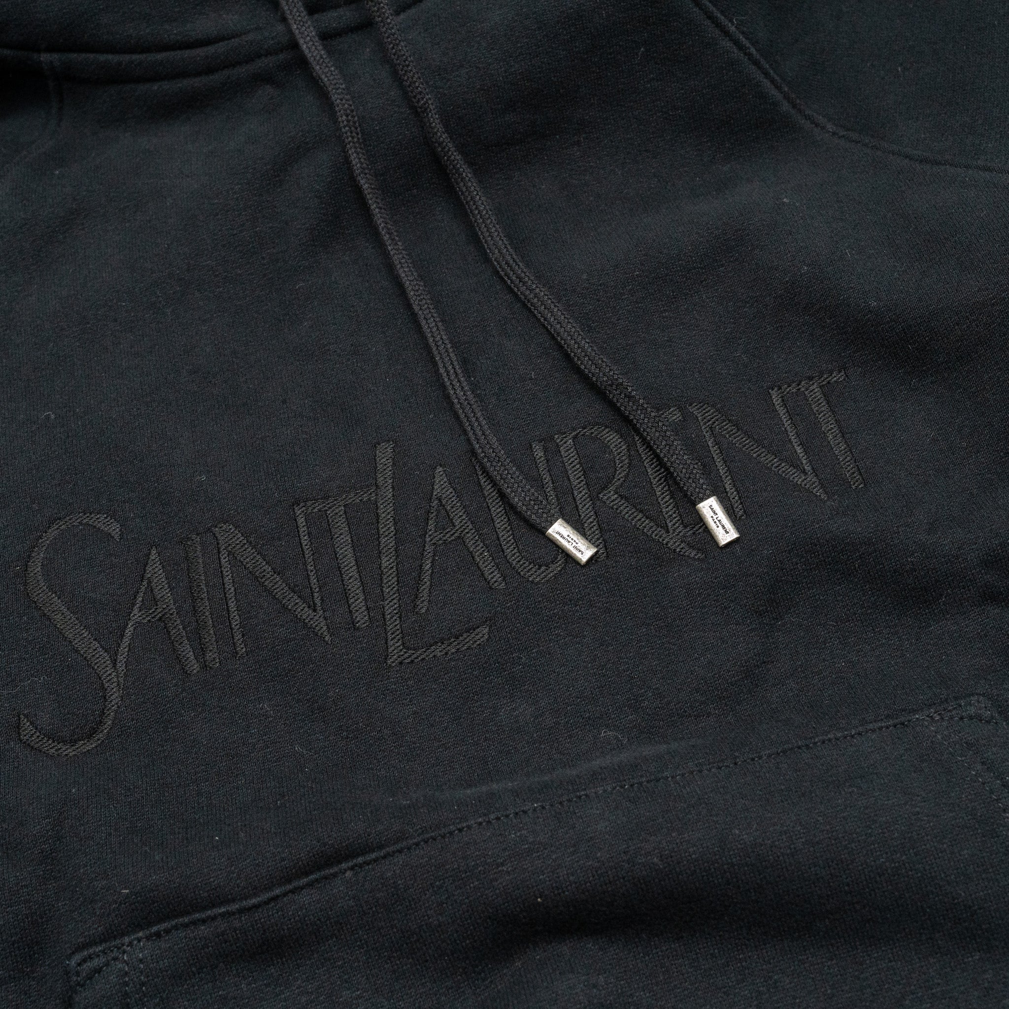 saint-laurent-letter-hoodie-black
