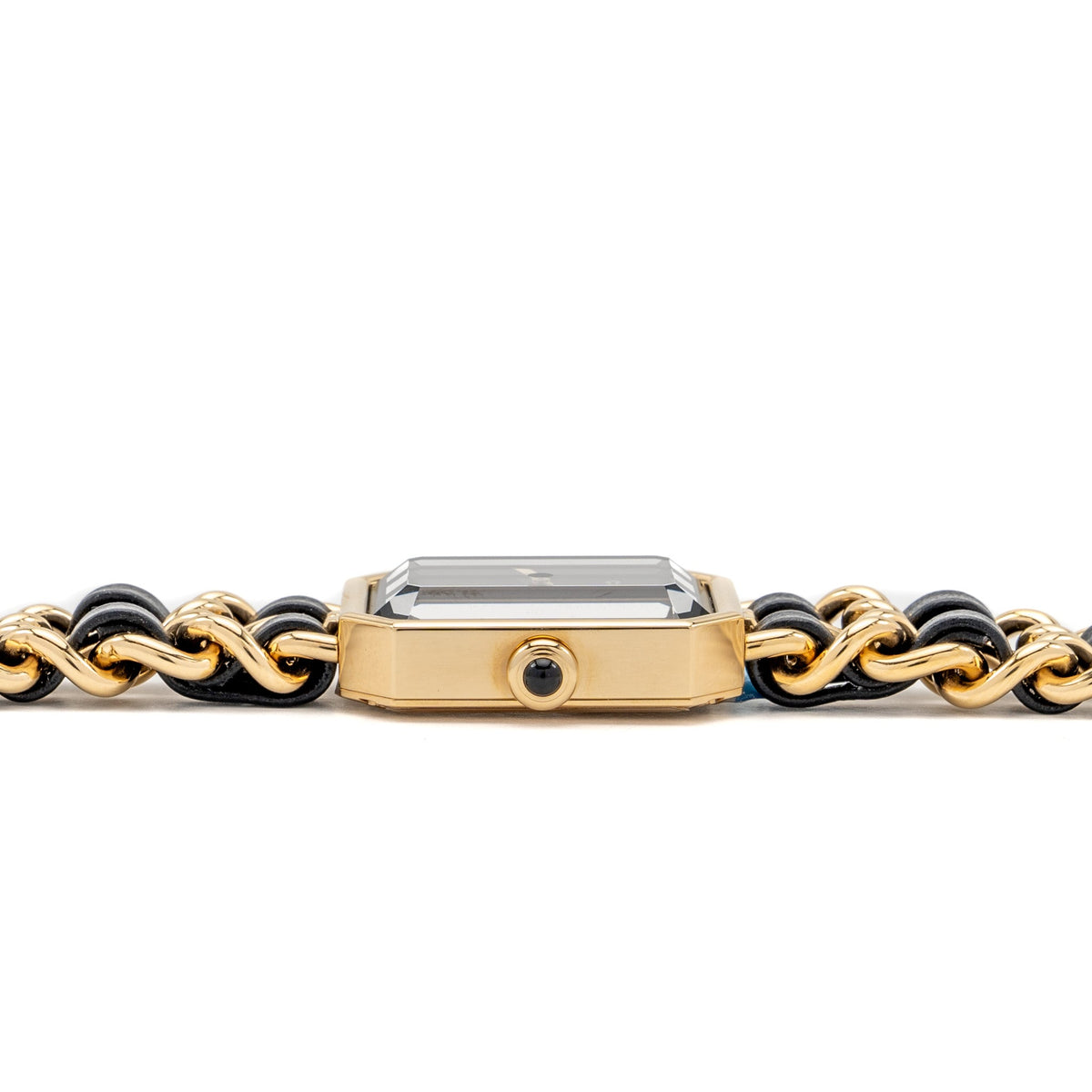 chanel-size-m-prTrevaliee-edition-originale-watch-black-leather-chain-with-black-dial