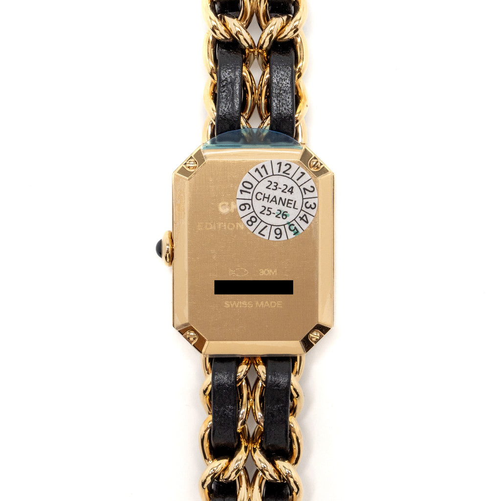 chanel-size-m-prTrevaliee-edition-originale-watch-black-leather-chain-with-black-dial