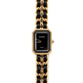 chanel-size-m-prTrevaliee-edition-originale-watch-black-leather-chain-with-black-dial