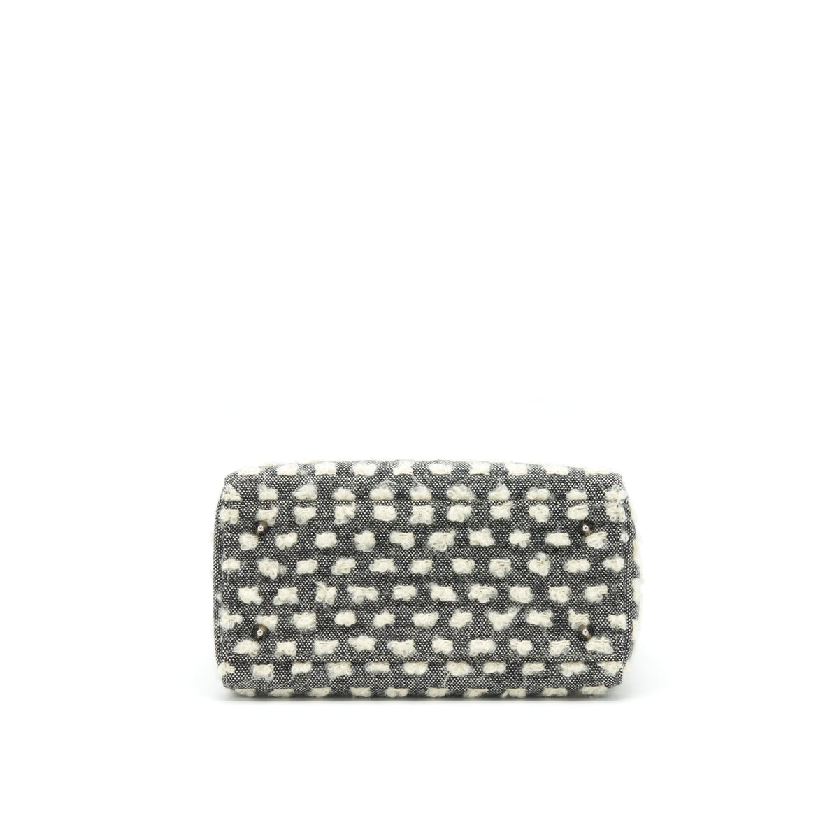 dior-vintage-medium-lady-dior-cotton-design-grey-white-shw