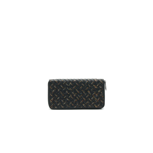 bottega-veneta-mens-zip-around-wallet-black