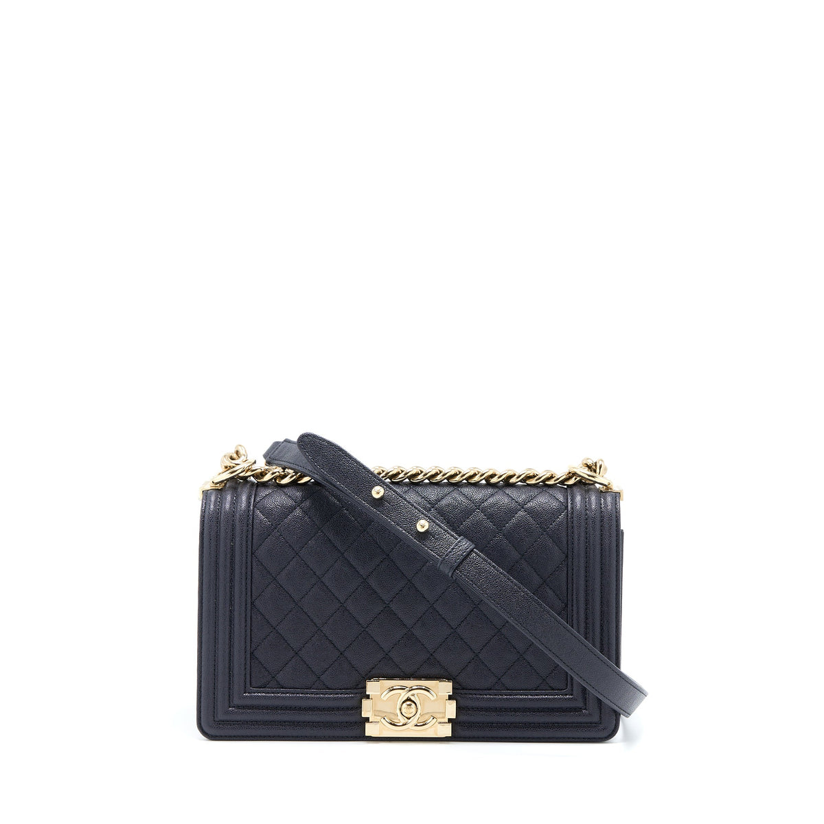 chanel-medium-boy-bag-grained-calfskin-dark-blue-lghw