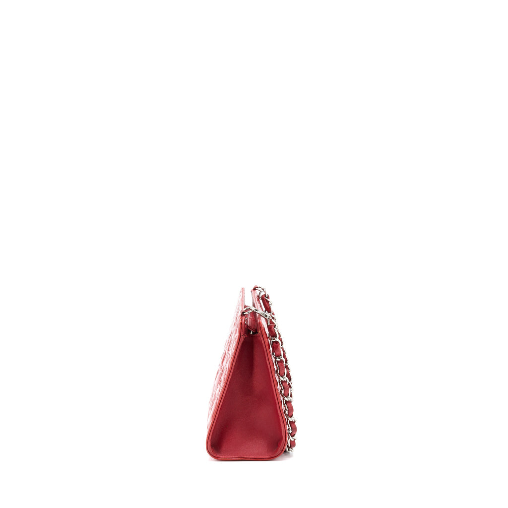 chanel-vintage-leather-charm-printed-chain-shoulder-bag-red-shw
