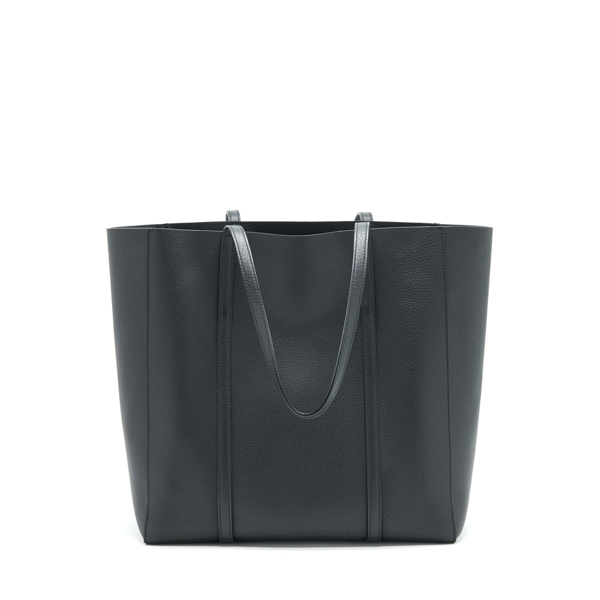 balenciaga-leather-shopping-tote-bag-black