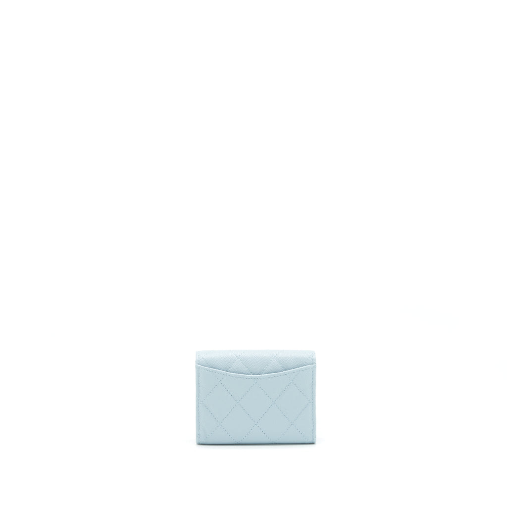 chanel-22p-flap-double-card-holder-caviar-light-blue-lghw